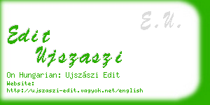 edit ujszaszi business card